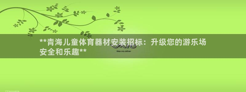 极悦平台官网入口网址：**青海儿童体育器材安装招标：升级您的